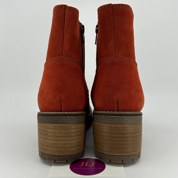 Overland Women's Macy Waterproof Terracotta Suede Boots Size 39 EU/ 8.5-9 US - Picture 6 of 13